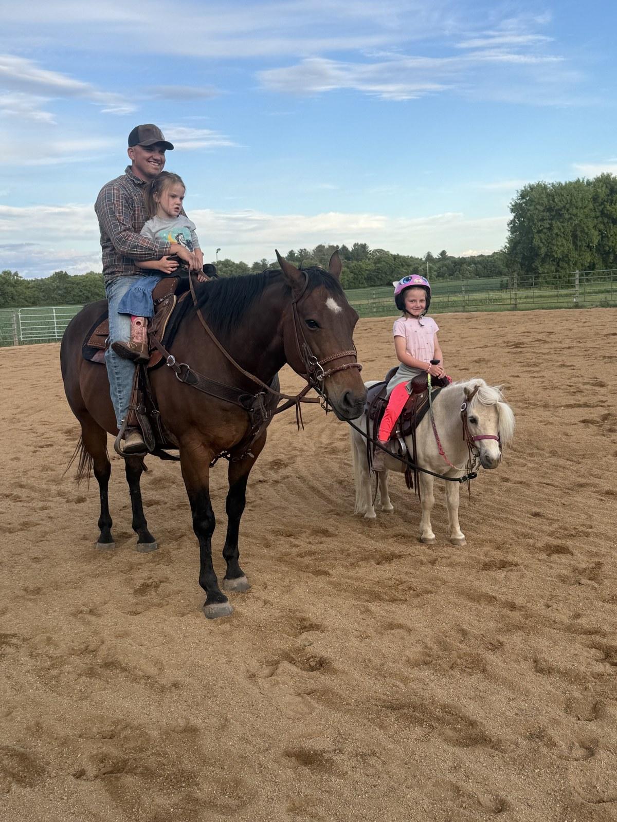 Duke, part of the Pony Parties Express herd